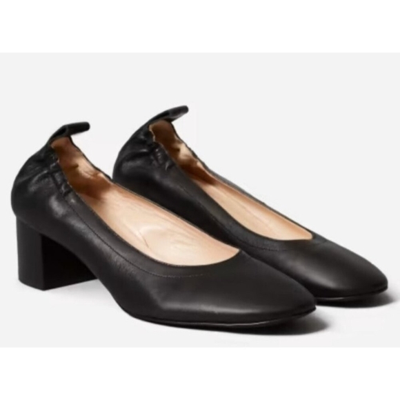 EVERLANE WOMENS SHOES Size  5 Black ALL LEATHER MADE IN ITALY - Picture 11 of 11
